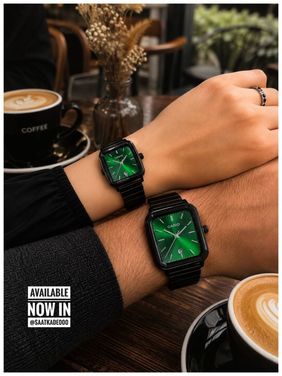 ست ساعت زنانه و مردانه Casio New Collection  ساعت ست کاسیو استیل   موتور شرکتی باکیفیت دارای روزشمار بند و قفل استیل  شیشه برجسته نشکن ضدآب درحد دست شستن   به همراه: جعبه و یک باتری اضافی
