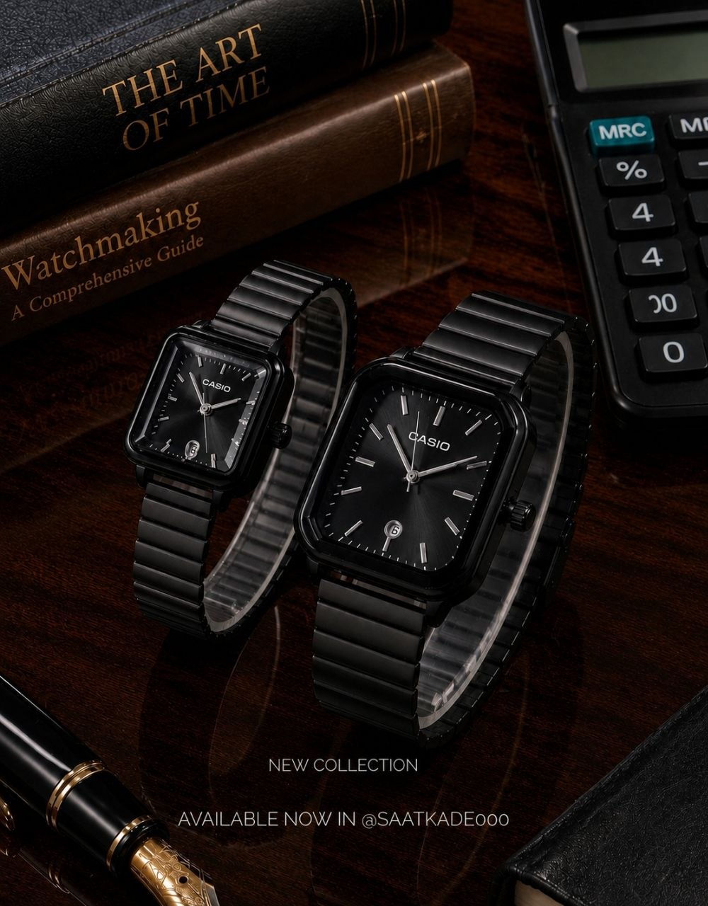 ست ساعت زنانه و مردانه Casio New Collection  ساعت ست کاسیو استیل   موتور شرکتی باکیفیت دارای روزشمار بند و قفل استیل  شیشه برجسته نشکن ضدآب درحد دست شستن   به همراه: جعبه و یک باتری اضافی