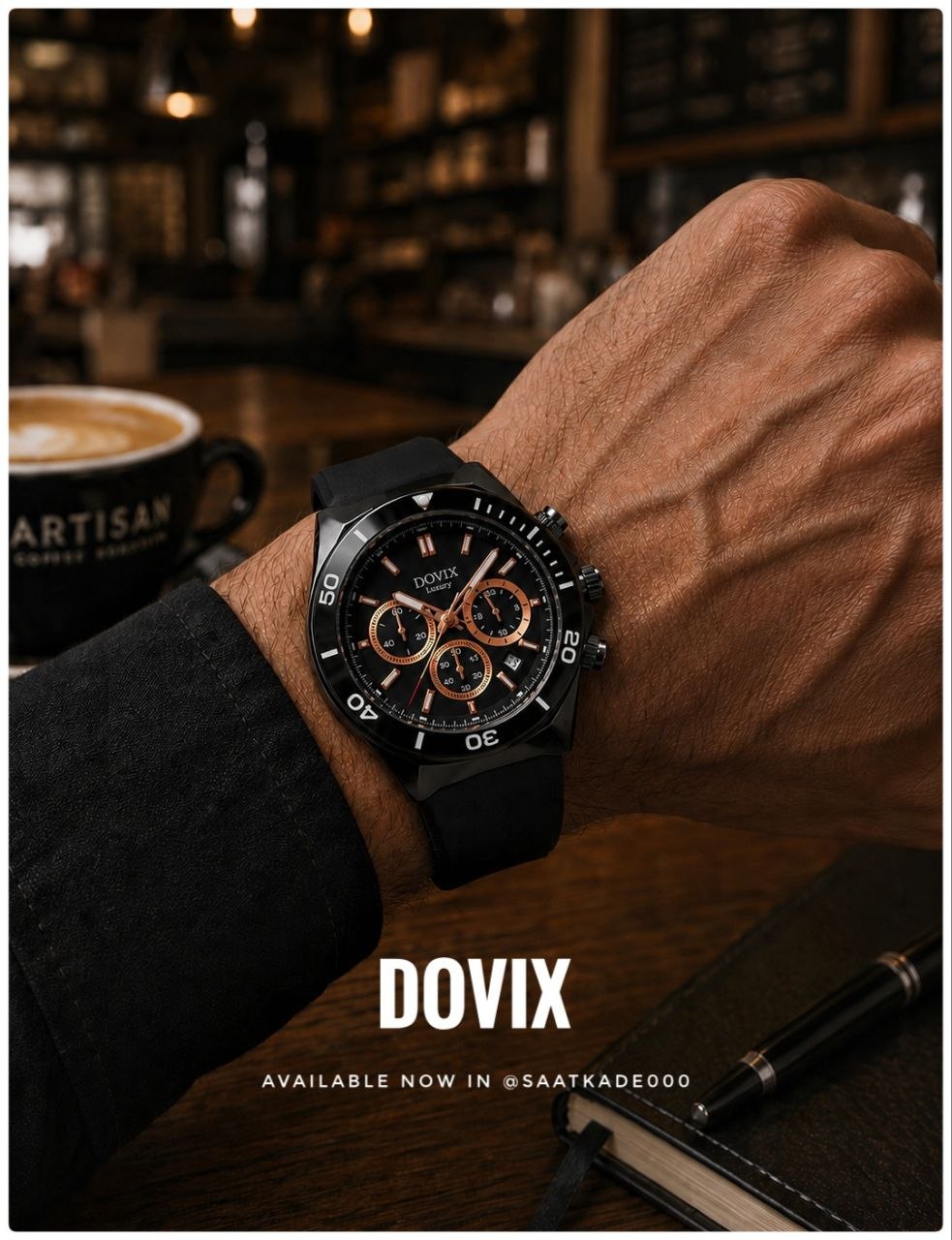ساعت مچی مردانه ساعت_اورجینال  تعداد محدود Dovix New Collection  ❌ساعت  "داویکس" اورجینال برای آقایان  موتور ژاپن درجه‌یک ۳موتور کرنوگراف دارای نمایشگر ایام ماه  قاب استیل  بند PU  قفل استیل سگکی شیشه کریستال ضدخش   ❌ضدآب در حد دست شستن