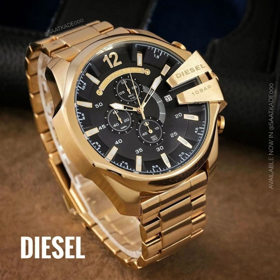 ساعت مچی مردانه برند ساعت دیزل بالاترین گرید کپی در بازار    DIESEL اصلی ONLY THE BRAVE   ❌دیزل ؛ یک غول دلنشین❌  ۳ موتور کرنوگراف موتور میوتای ژاپن A+++ دارای روزشمار قاب و بند استیل حک لوگو بر روی دسته موتور و قفل قفل استیل پروانه‌ای شیشه کریستال ضدخش