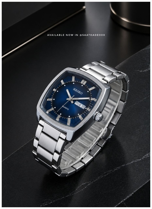 ساعت مچی مردانه SEIKO For Men ❌ساعت "سیکو" دوتقویم بند استیل طراحی جدید برای آقایان موتور شرکتی گرید A++ دارای روزشمار ایام ماه و ایام هفته شیشه کریستال بند استیل توپر قفل استیل فشاری طرح مخفی ضدآب 3Atm ارسال به همراه: جعبه